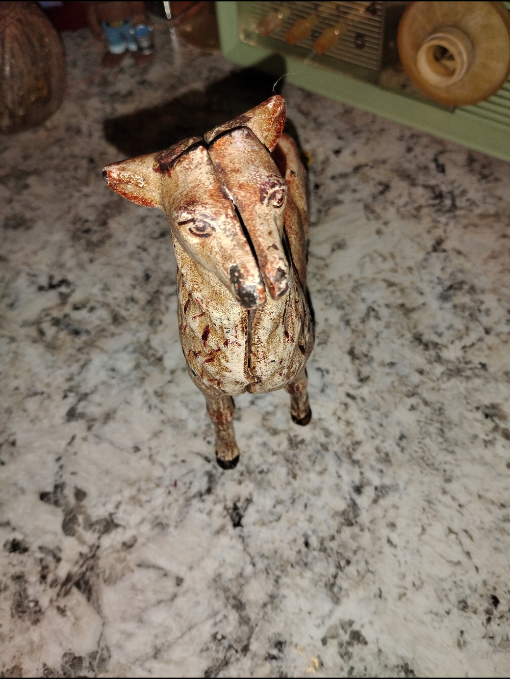 Rustic Cream and Brown Metal Ram Figurine - Home Accents Decor